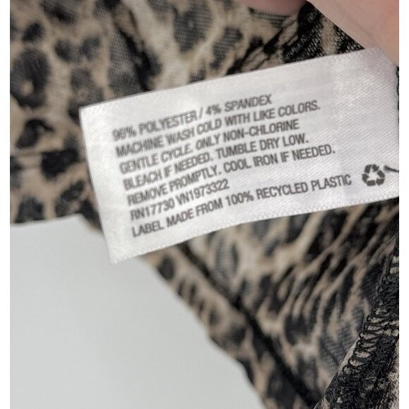 Wild Fable Short Sleeve Mesh Sheet Leopard Print Blouse Sz Sm, Boho, Y2K Vibes - Picture 5 of 7